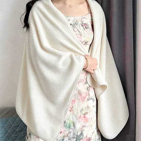 LEFXSMR Bath Towels Large, Soft Waffles Thick Absorbent Bathroom Towels, 51.1"x27.5" Towels for Bathroom Shower Beach Hotel, Beige
