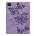 thumbnail image 2 of Allytechgroup Stylish iPad Air 11 Case Cover 2024, Ultra Slim Fit Apple iPad Air Case, 11 inch with Auto Sleep Shockproof Multi-Angle Viewing Stand and Butterfly Embossed Design,Purple, 2 of 3