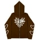 thumbnail image 5 of Sudadera con esternón oscuro europeo y americano para hombre y mujer, sudaderas con capucha góticas para pareja, sudadera de Cremallera larga de talla grande Harajuku 2023, 5 of 5