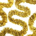 thumbnail image 3 of Tinsel Garland, 33 FEET Tgnazet Silver Tinsel Christmas Garland Christmas Tree Decrations Wedding Birthday Party Supplies, Gold, 3 of 9
