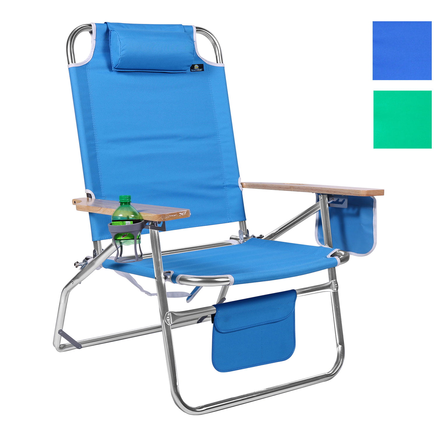 Big Jumbo 500 lbs XL Aluminum Heavy Duty Beach Chair for Big & Tall - 4
