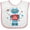 White and Pink, variant on Inktastic Robot 1st Birthday Boys Baby Bib