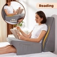 thumbnail image 3 of Reading Pillow for Gaming, Extra Large Laptop Pillow for Adult, Memory Foam Lap Desk Gaming Pillow for Reading, Working, Playing Steam Deck Switch or Sitting in Bed Floor Sofa, 3 of 6