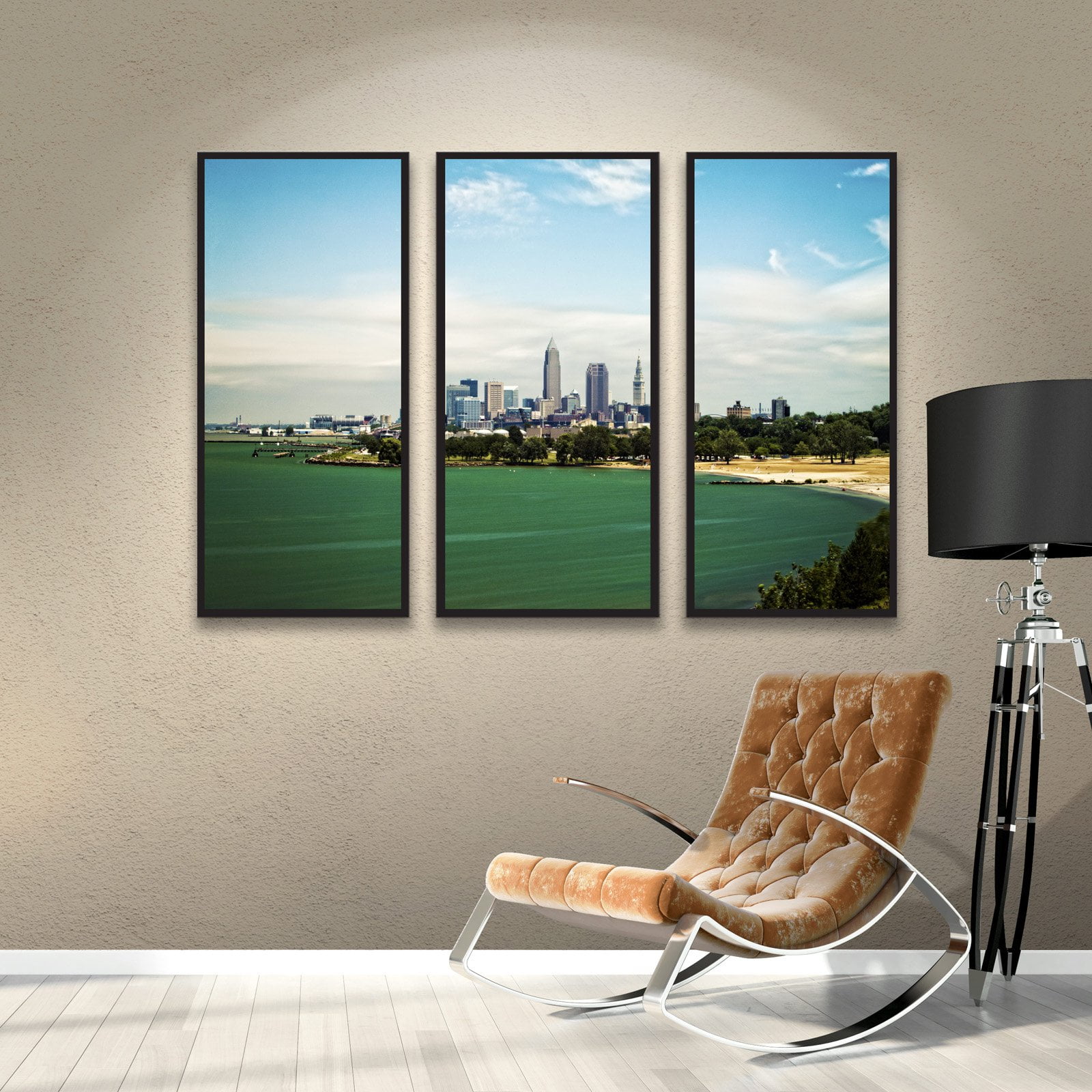 Cody York "Cleveland 22" Floater-Framed Gallery-Wrapped Canvas