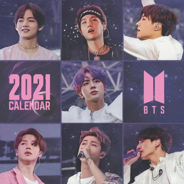 bts calendar 2021 official calendar 2021 2022 paperback walmart