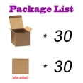 thumbnail image 4 of Cajas de regalo Bonfasvo, 30 unidades, 10 x 10 x 10 cm, papel kraft marrón, 4 of 7