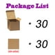 thumbnail image 4 of Cajas de regalo Bonfasvo, 30 unidades, 10 x 10 x 10 cm, papel kraft marrón, 4 of 7