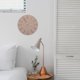 thumbnail image 5 of Relojes de pared a pilas, reloj de pared moderno, redondo, estilo moderno y sencillo, para oficina, hogar, dormitorio, sala de estar y cocina, elegante, sin pilas, color beige, 5 of 8