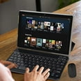 thumbnail image 5 of Tablet 10 Inch Android 2 in 1 Tablets With Keyboard, 64GB ROM+4GB RAM 10.1" Tablets, 2MP+8MP Dual camera, 6000mAh Battery, 1280 * 800 FHD, Include Bluetooth Keyboard/Mouse/ Case/ Stylus Wifi Tab, 5 of 7