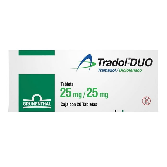 Tradol-Duo 25 mg/25 mg 20 tabletas