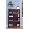 thumbnail image 4 of Concepts in Wood 4 Shelf Wood Bookcase, 48 inch Tall - Cherry Finish, 4 of 6