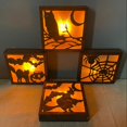thumbnail image 4 of US Adornos de luz de Halloween, caja de luz de madera, decoración para Halloween, Navidad, mejora la atmósfera, lámpara de pintura de pared, 4 of 4
