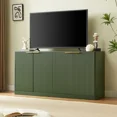 thumbnail image 3 of Aukfa 59" Modern Sideboard Cabinet, Wood Storage Credenza & TV Cabinet with 6 Fluted Doors for Living Room/Dining Room,Green, 3 of 8