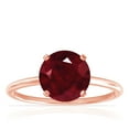 thumbnail image 1 of GemsNY July Birthstone - Dainty Round Four Prong Ruby Solitaire Ring (Grade - AA | 1.55cts.), 1 of 4