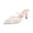 Fashion Shoes - Beige, variant on Heels for Women Closed Toe Pointed Front Kitten Heel Mules Elegant Sheer Lace Mesh 3D Floral Appliques Slip On Strappy Dress Shoes for Evening Party