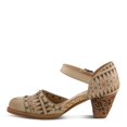 thumbnail image 2 of L'Artiste Women's NIOBELLA Hand-Painted Hook-and-Loop Mary Jane – Geometric Design, Decorative Buckle, Faux Stacked Heel, 2 of 8