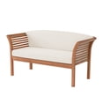 thumbnail image 3 of Alaterre Furniture Stamford Eucalyptus Wood Outdoor Bench and Coffee Table, Natural, 3 of 15