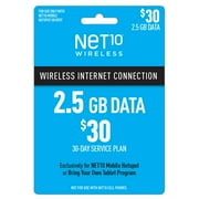 NET10 Wireless $30 Mobile Hotspot 30-Day Plan Direct Top Up