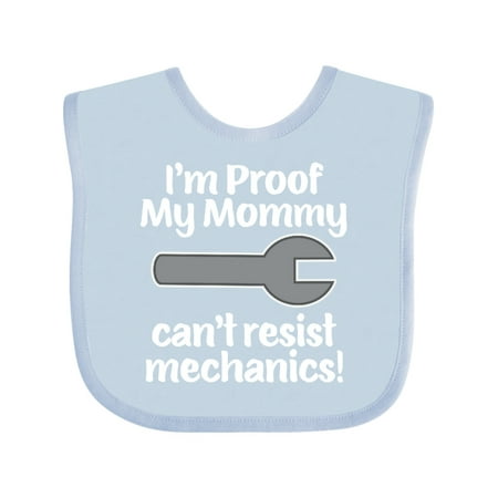 

Inktastic Mechanic Daddy Proof Mommy Cant Resist Gift Baby Boy or Baby Girl Bib