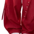 thumbnail image 6 of WAVSUF Kids Girls Cargo Pants Classic Fit High Waist Wide Leg Summer Daily Trendy Pants Red Size 14-16, 6 of 7