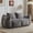 Gray, variant on Leumius Giant Bean Bag Sofa Couch for Adults, Upholstered Loveseat Floor Sofa with Pillows and Armrests, Oversized Floor Sofa for Living Room Bedroom,White