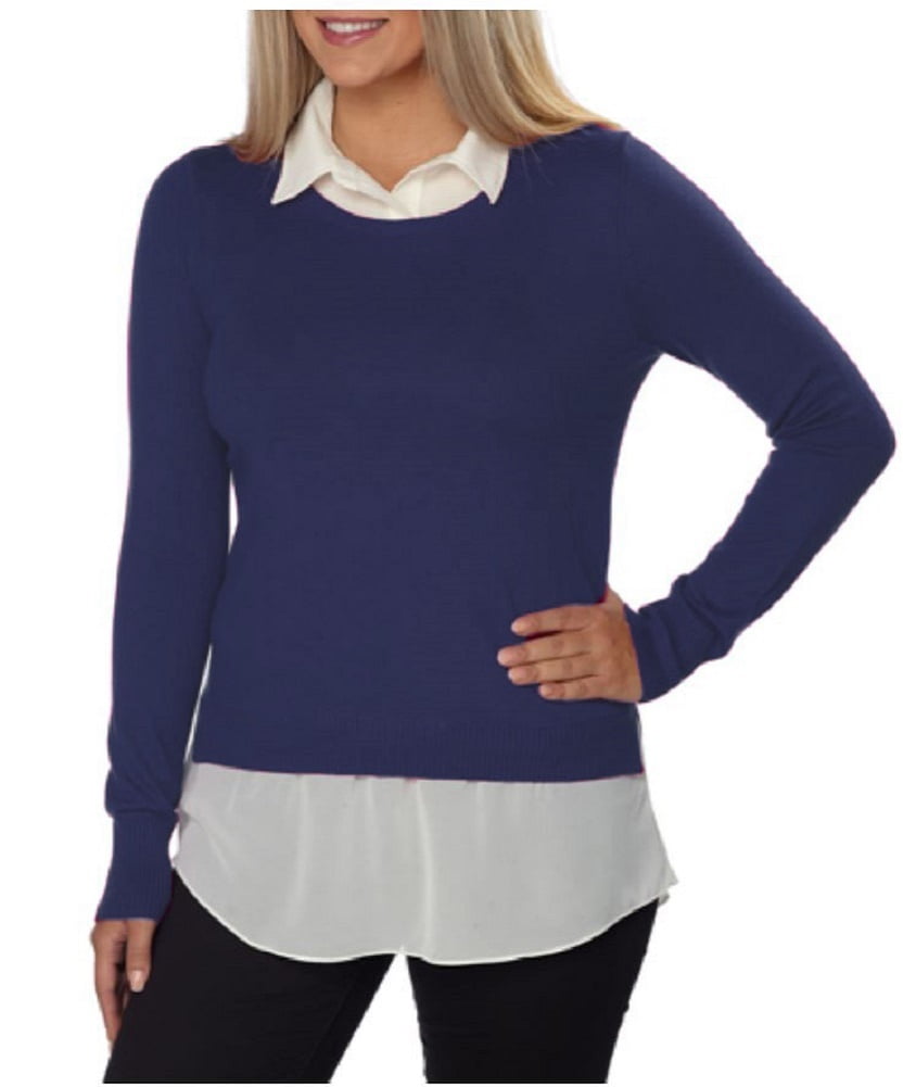 DKNY Womens Built-In-Layered-Look 