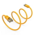 thumbnail image 3 of 0.5ft (0.2M) Cat5E UTP Ethernet Network Booted Cable 0.5 Feet (0.2 Meters) Gigabit LAN Network Cable RJ45 High Speed Patch Cable, Yellow (40 Pack), 3 of 4