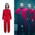 thumbnail image 4 of Unisex Women Men Dali Workwear With Mask, Hooded Long Sleeve Zipper Jumpsuit For Adult, 4 of 4