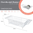 thumbnail image 2 of Kitchen Details 4188 Over the Sink Dish Rack, White, 2 of 5