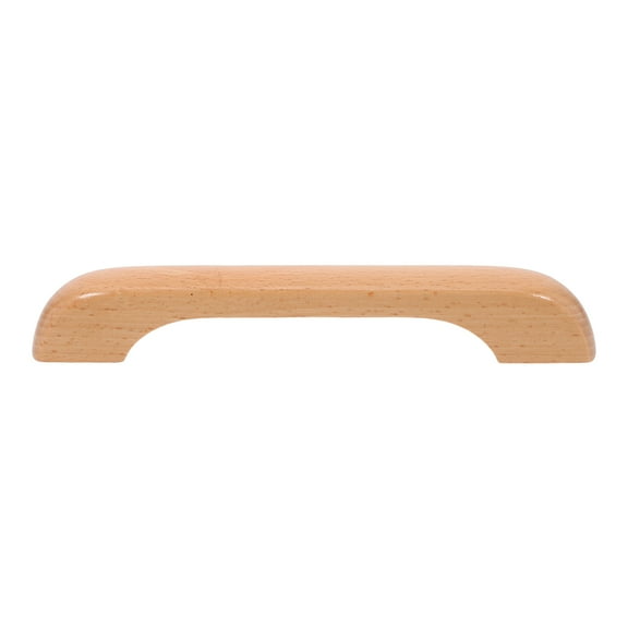 Solid Wood Handle Drawer Pulls Knobs Kitchen Cabinets Light Brown