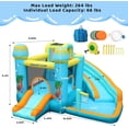 thumbnail image 3 of Arlopu Inflatable Bounce House for Kids with Blower, Children's Castle Bounce House with Water Slide, Bouncing Area & Splash Pool for Indoor Outdoor Use, 3 of 6
