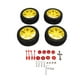 thumbnail image 1 of Juego de 4 llantas de goma para coche RC, accesorios de actualización para coche de control remoto 1/8 1/10, 1 of 14