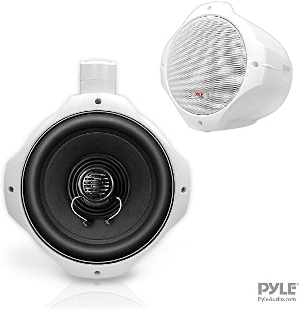 2) NEW! Pyle PLMRW85 8" 300W Two-Way Marine Speakers - image 3 of 6