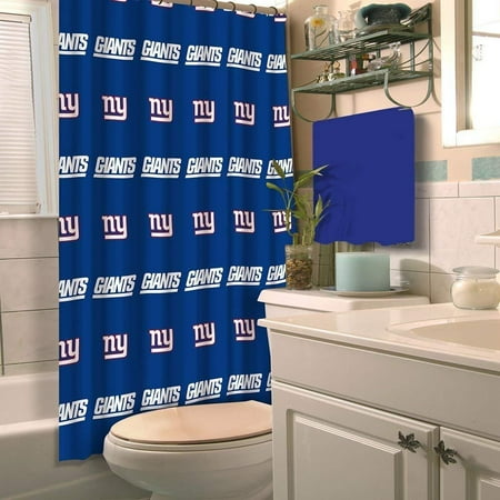 New York Giants Drapes - Northwest NOR-1NFL903000081RET New York Giants NFL Shower Curtain, New Item Max 500 characters By The NorthwestWalmartpany