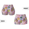 thumbnail image 3 of Sikiie Cartoon Donuts Print Workout Shorts Women Scrunch Butt Gym Shorts Seamless High Waist Tummy Control Yoga Biker Athletic Shorts, 3 of 5