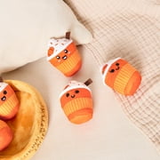 Emotional Support Pals Latte, Plush Food Toys , Includes 5 Food Plushies with Carrying Basket, Fall Gifts
