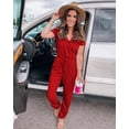 thumbnail image 3 of Enterizo PRETTYGARDEN Rojo Manga Corta Talle M Casual, 3 of 5