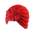 thumbnail image 1 of Childrens Woolen Warm Hat Autumn and Winter Match Flower Knitted Hat, 1 of 1