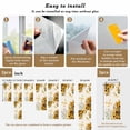 thumbnail image 6 of Farmhouse Sunflower Window Privacy Film, Vintage Daisy Butterflies Rustic Burlap Static Cling UV Sun Blocking Heat Control Window Tint Day and Night, Non-Adhesive One Way Privacy Cover 29.5''x78.7'', 6 of 7
