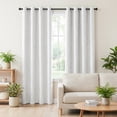 thumbnail image 3 of ZOPZO Blackout Curtains, Thermal Insulated,, White, 42W x 63L Inch, Room Darkening Drapes Tree Branches Pattern for Bedroom Modern Home, 3 of 10