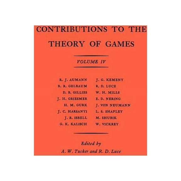 Annals of Mathematics Studies Contributions to the Theory of Games, Book 40, (Paperback)