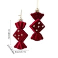 thumbnail image 3 of Adorno Colgante Nevado para Árbol de Navidad | Decoración Navideña Pequeña Roja para Ventana | Material Plástico | 9 X 4,5 X 2,5 Cm | 1 Unidad, 3 of 6