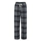 thumbnail image 4 of Gibobby pantalones de pana Pantalones a cuadros Retro americano para mujer, con forro polar grueso, cintura alta, sensación de delgadez, todo con pantalones informales de pierna ancha (Negro, XL), 4 of 5