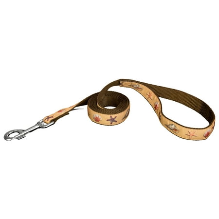 Country Brook Design® Seashells Ribbon Dog Leash