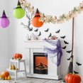 thumbnail image 5 of Btomtd 175cm Pumpkin Maple Leaf Garland Rattan Hanging Halloween Thanksgiving Christmas Fireplace Party Decor Vines, Green, 5 of 6