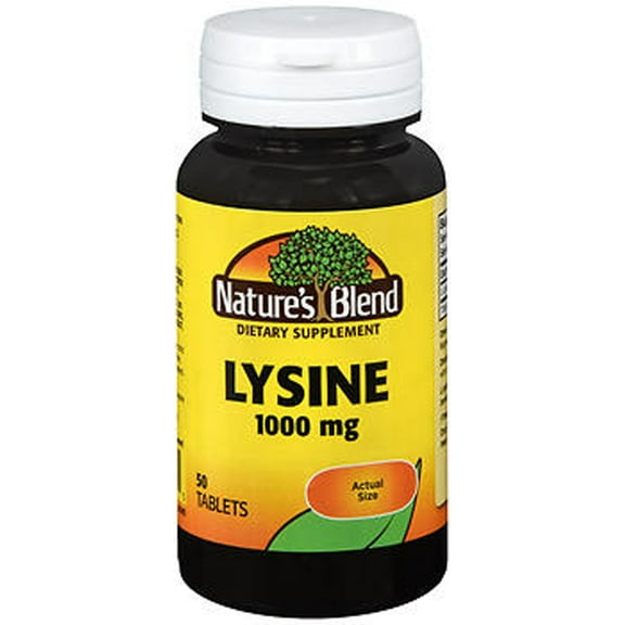 Nature's Blend Lysine 1,000 mg Tablets - 50 ct