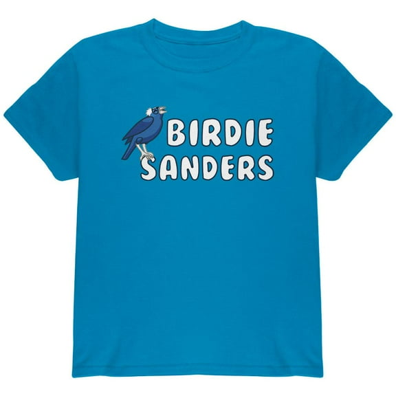 Election 2020 Bird Birdie Bernie Sanders Youth T Shirt Sapphire YXL