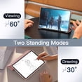 thumbnail image 6 of JETech Case for Samsung Galaxy Tab A8 10.5-Inch 2022 (SM-X200/X205/X207), Slim Translucent Back Tri-Fold Folio Stand Protective Tablet Cover, Auto Wake/Sleep (Rose Gold), 6 of 8