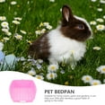 thumbnail image 4 of ifundom 1Pc Pink Rabbit Toilet Pet Litter Box with Detachable Grid for Small Animals and Easy Cleaning, 4 of 5