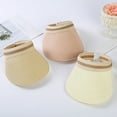 thumbnail image 4 of Sun Hat Adjustable UV Breathable Straw Weaving Visor Hat for Summer, 4 of 8